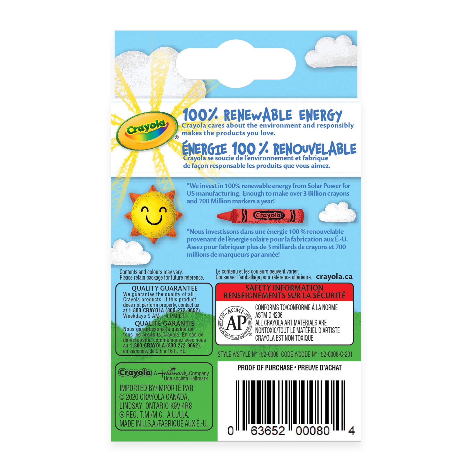 Crayola® Boxed Crayons, 8ct.